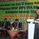 Pelajar Indramayu Kurang Mampu Berjumlah 8.140 Menerima Santunan Baznas Indramayu