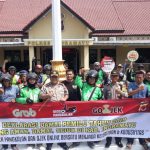 Ojek Online Dan Ojek Pangkalan Deklarasikan Pemilu 2019 Damai Bersama Kapolres Indramayu