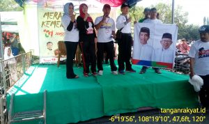 Ketua Timsus 1901 Juara Kabupaten Indramayu, Erwanto, SE Saat Memaparkan Misi Dan Visi Calon Presiden No.01