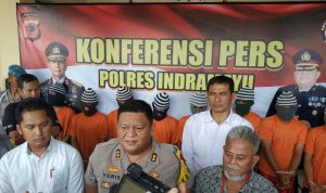 Kapolres Indramayu AKPB Yoris MY Marzuki.,SIK Saat Konferensi Pers, Penganiayaan Berujung Maut Di Lobi Mapolres Indramayu