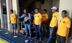 Pemuda Pancasila Pengurus Anak Cabang Jatibarang bersama Polsek Jatibarang memperingati ulang tahun Bhayangkara yang ke 73