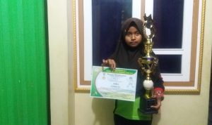 Riana Adhari Siswi MI Nurul Huda, Sabet Juara 2 Bulutangkis Putri Tingkat Kecamatan.
