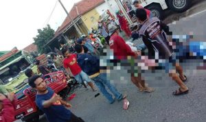 Bebotoh Viking Warga Indramayu Alami Kecelakaan Di Jalur Pantura