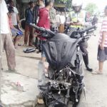 NMAX E.5245 PAM, Hantam Mobil Dinas SatPol Pamong Praja