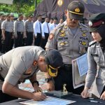 Kapolres Suhermanto Pimpin Sertijab Kapolsek Patrol Dan Kasat Sabhara