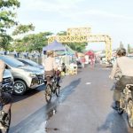 Saat Car Free Day, Sat Sabhara Polres Indramayu Patroli Bersepeda