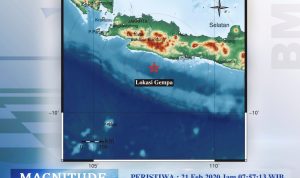 Gempabumi Tektonik M=4.9 Di Kabupaten Tasikmalaya Tidak Berpotensi Tsunami