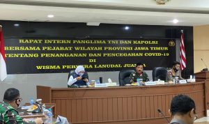 Panglima TNI dan Kapolri Pimpin Rapat Terkait Penanganan Covid-19 di Jawa Timur