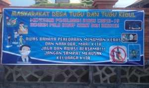 Pemdes dan Tokoh Pemuda Desa Tugu Sliyeg Mendukung Pemberantasan Narkoba.