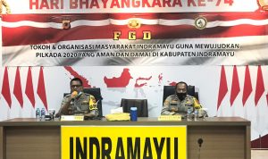 Kapolres Indramayu Pimpin Kegiatan Pertemuan Dengan Gerakan Keadilan Masyarakat Desa Tersana