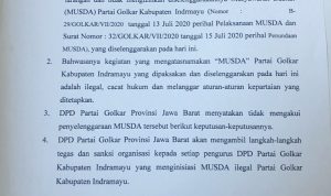 DPD Golkar Jabar Anggap Musda Golkar Di Indramayu Ilegal