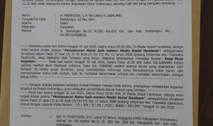 Tubuh Akun facebook Dilaporkan Oleh Kuasa Hukum Haji Syaefudin