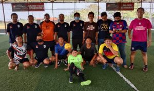 HUT Kemerdekaan RI ke-75, PPK Bersama Panwascam Juntinyuat Gelar Futsal Bersama