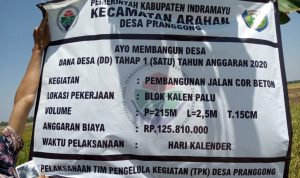 Desa Pranggong Realisasikan Anggaran Dana Desa Tahap 1 Untuk Pembangunan Jalan
