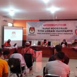 KPU Indramayu Lakukan Rakor Pemasangan Titik Lokasi APK