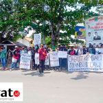 Buruh Indramayu Dan Berbagai Organisasi Masyarakat Unjukrasa Menolak Omnibus Law Cipta Kerja