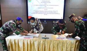 Pertamina RU VI Balongan Bersama KODAM III/Siliwangi Tanda Tangani Kerjasama Keamanan