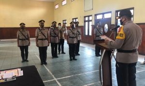Kapolres Indramayu Pimpin Proses Sertijab Tiga Pejabat Utama Polres Indramayu