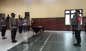 Kapolres Indramayu Pimpin Upacara Sertijab KaSat Reskrim dan Dua Kapolsek Yang Baru