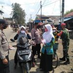 Polsek Anjatan Jajaran Polres Indramayu Bersama Forkopimcam Kembali Himbau Protokol Kesehatan