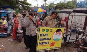 Polsek Karangampel Kembali Edukasi Protokol Kesehatan 3M