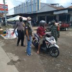 Polsek Lohbener Jajaran Polres Indramayu Polda Jabar Bersama Koramil Dan Satpol PP Lakukan Patroli Dialogis Disiplin Protokol Kesehatan