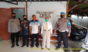 Polres Indramayu Laksanakan Pengamanan Kegiatan Ibadah Kebaktian Rutin Hari Minggu Disejumlah 20 Gereja
