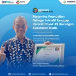 Pertamina Foundation Raih Penghargaan Sebagai Yayasan yang Tanggap Darurat Covid-19 Dalam Ajang Iconomics CSR Awards 2020