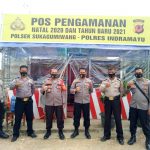 Pastikan Kesiapan Personel, Kapolsek Sukagumiwang Tinjau Pos Pengamanan Nataru