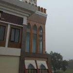 Menara Masjid Islamic Center Indramayu Roboh