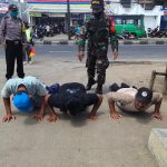 Dalam Ops Yustisi Polsek Sukagumiwang, 3 Pelanggar Disanksi Push Up