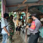 Polsek Sindang Bersama Koramil Laksanakan Ops Yustisi di Desa Kenanga