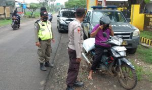 Polsek Terisi Bersama Petugas Gabungan Gelar Ops Yustisi Prokes di Jalan Rajasinga