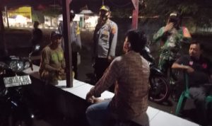 Upaya Cegah Penularan Covid-19, Poslek Krangkeng Gelar Ops Yustisi Pada Malam Hari