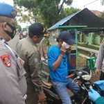 Kapolsek Kedokanbunder Pimpin Ops Yustisi Gabungan Tiga Pilar dan Pembagian Masker