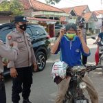 Polsek Terisi Giat Pembagian Masker Dalam Rangka PPKM Tahap II
