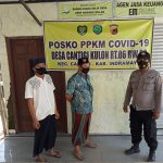 Bhabinkamtibmas Polsek Cantigi Giat Posko PPKM Mikro di Desa Cantigi Kulon