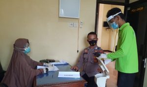 Tim Urkes Polres Indramayu Ikut Mendapat Giliran Pertama Dalam Vaksinasi Covid-19