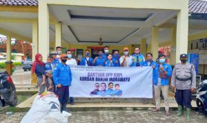 Gerakan Pemuda Peduli Bencana, KNPI Distribusikan Bantuan Korban Banjir Indramayu