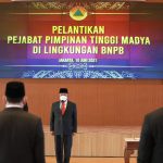Ganip Warsito Lantik Pejabat Pimpinan Tinggi Madya di Lingkungan BNPB