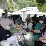 Ratusan Warga Kecamatan Sindang Terima Vaksinasi Dari Kodim 0616/Indramayu