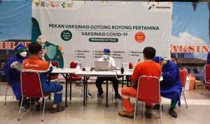 Pertamina RU VI Balongan Gelar Vaksinasi Gotong Royong