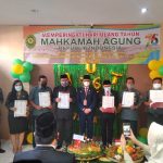 HUT Makamah Agung Ke 76 tahun, Pengadilan Negeri Indramayu Kelas lB ikuti acara secara Virtual