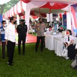 Presiden Tinjau Kegiatan Vaksinasi Kolaborasi Kebangsaan bagi Para Pelajar