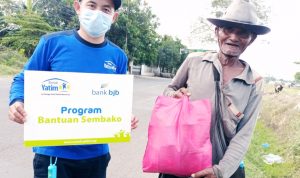 Bank BJB Peduli Gandeng Rumah Yatim Bagikan Sembako Untuk Kaum Dhuafa