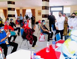 Saat Presiden Menyapa Peserta Vaksinasi di Provinsi Lampung