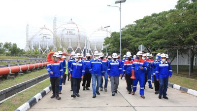 Kawal Proyek Strategis, Kementerian BUMN dan Pertamina, Lakukan Kunker dan MWT Bersama ke Terminal LPG Tanjung Sekong