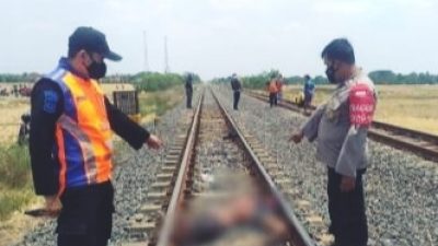 Tragis Pemuda Ganteng Diduga Bunuh Diri di Rell Kereta Api Desa Sukamelang