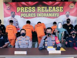 Pelaku Pencurian Dengan Modus Gembos Ban Diringkus Polres Indramayu