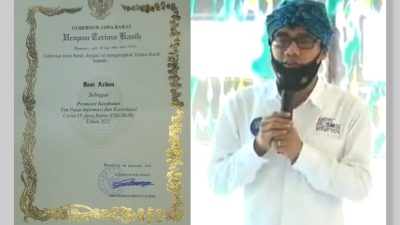 Doni Ardon Dapat Penghargaan Dari Gubernur Jawa Barat Sebagai Promotor Kesehatan